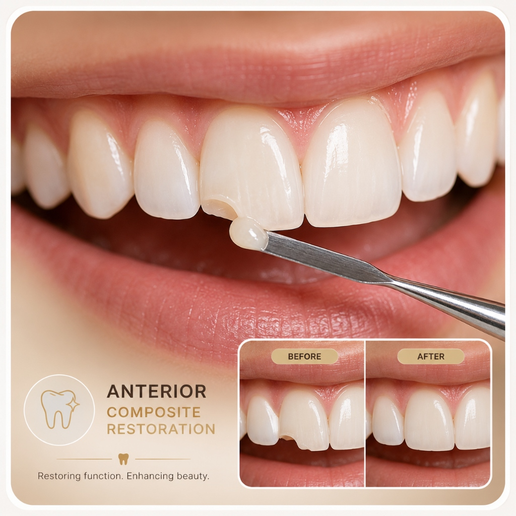 Anterior Composite Restoration Treatment in Sharjah — Al Nemah Medical Center
