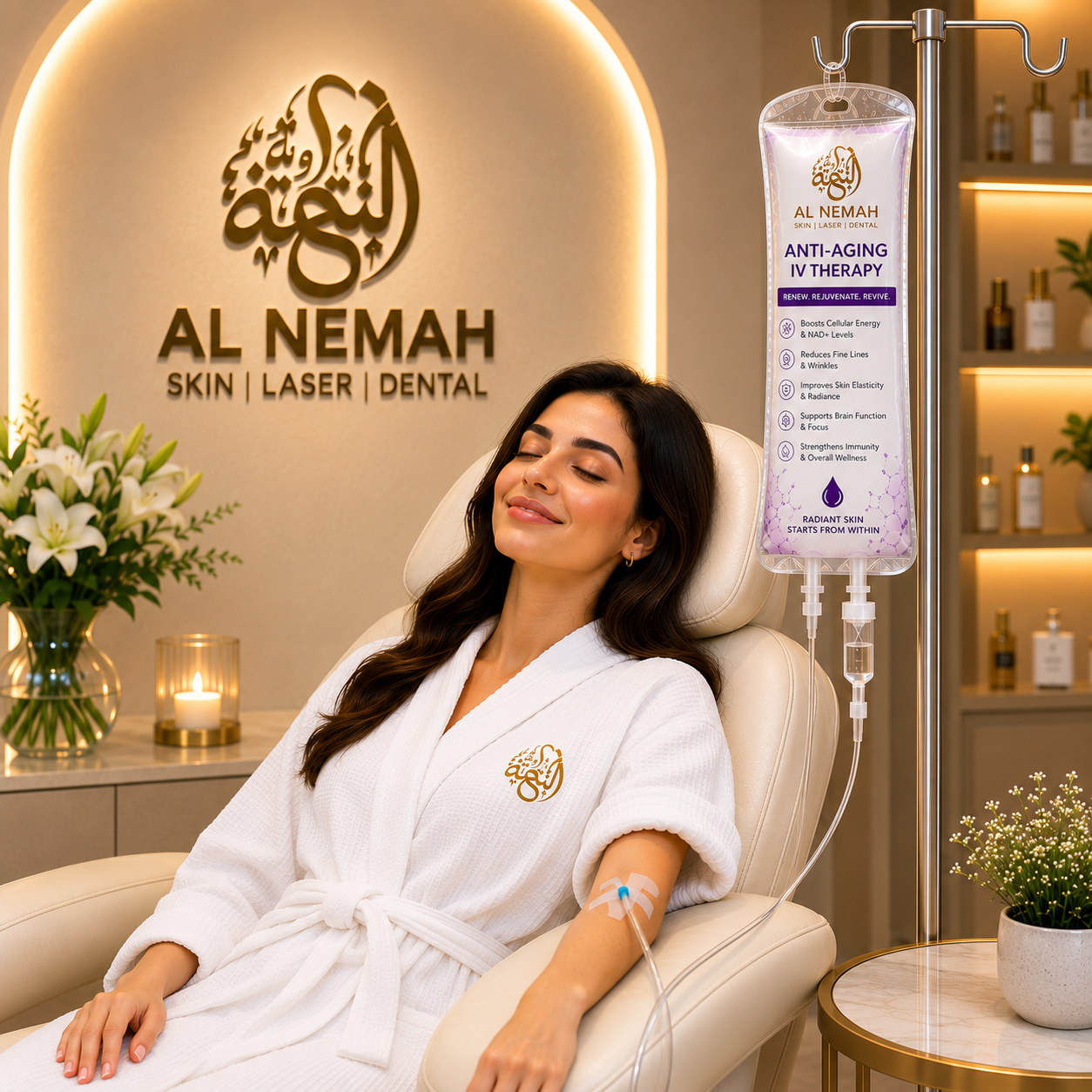 Anti-Aging IV Therapy Treatment in Sharjah — Al Nemah Medical Center