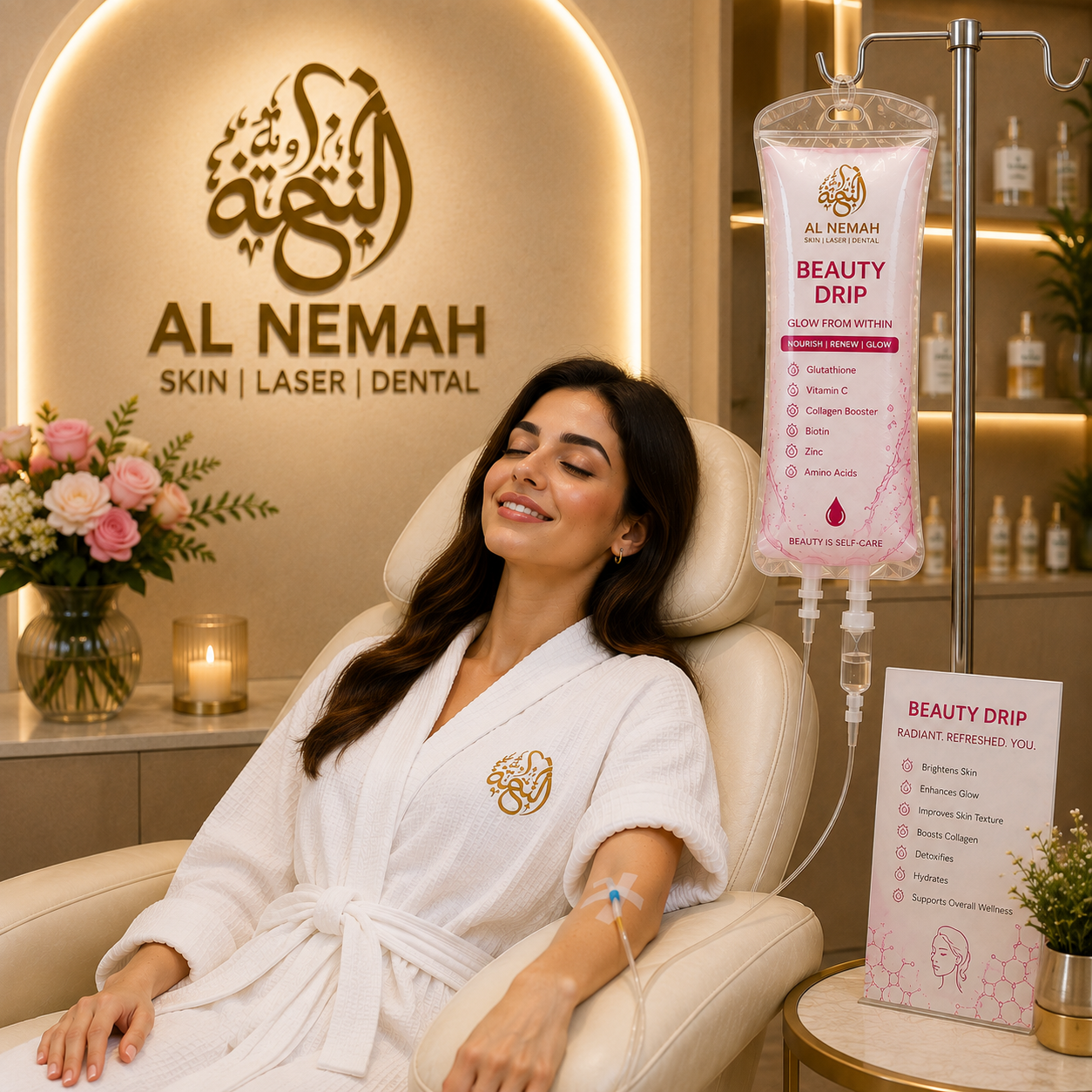 Beauty Drip Treatment in Sharjah — Al Nemah Medical Center