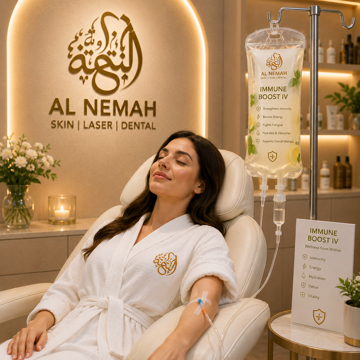 Immune Boost IV Treatment in Sharjah — Al Nemah Medical Center