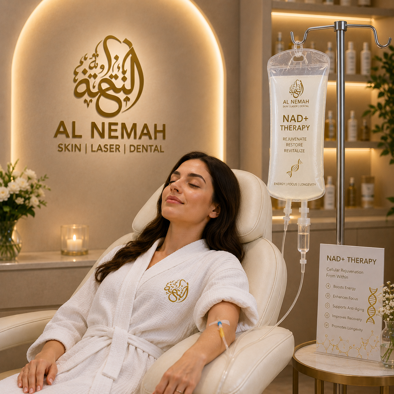 NAD+ Therapy Treatment in Sharjah — Al Nemah Medical Center